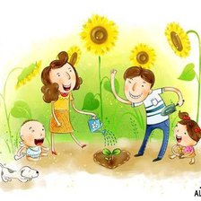 Схема вышивки «семья»