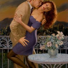 Схема вышивки «влюбленные»