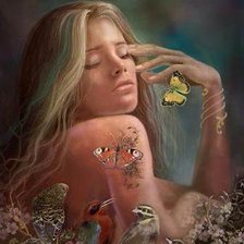 Схема вышивки «девушка»