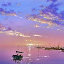 Схема вышивки «море»