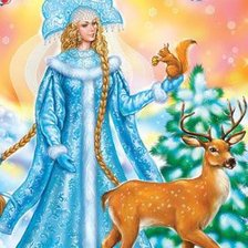 Схема вышивки «Снегурочка»