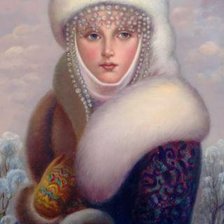 Схема вышивки «Снегурочка»