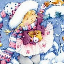 Схема вышивки «Снегурочка»