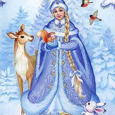 Схема вышивки «Снегурочка»