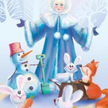 Схема вышивки «Снегурочка»