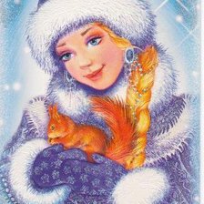 Схема вышивки «Снегурочка»