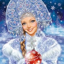 Схема вышивки «Снегурочка»