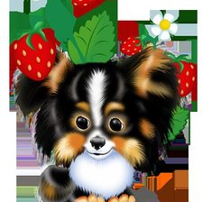 Схема вышивки «щенок»