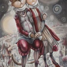 Схема вышивки «при луне»