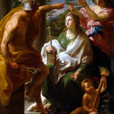 Помпео Батони. Меркурий коронующий Философию.