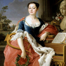 Схема вышивки «Помпео Батони. Портрет принцессы Геоцинты Орсини.»