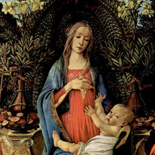 Схема вышивки «Сандро Боттичелли.Мадонна Барди.»