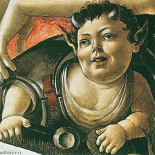 Схема вышивки «Сандро Боттичелли.Сатир проказник.»