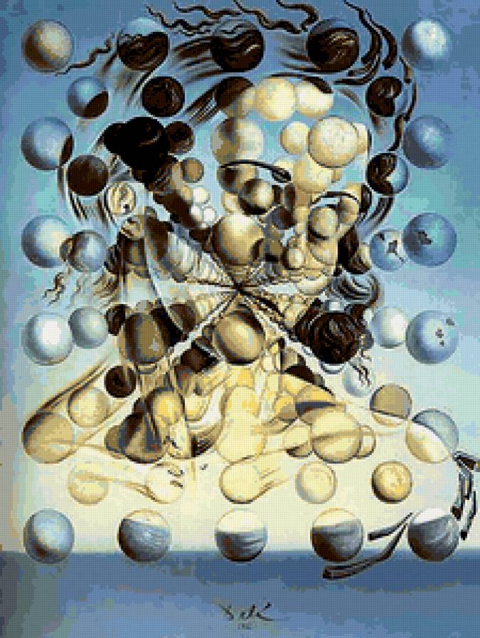 Сальвадор Дали. Галатея сфер. - фэнтези., лицо - предпросмотр