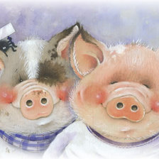 Схема вышивки «Друзья»