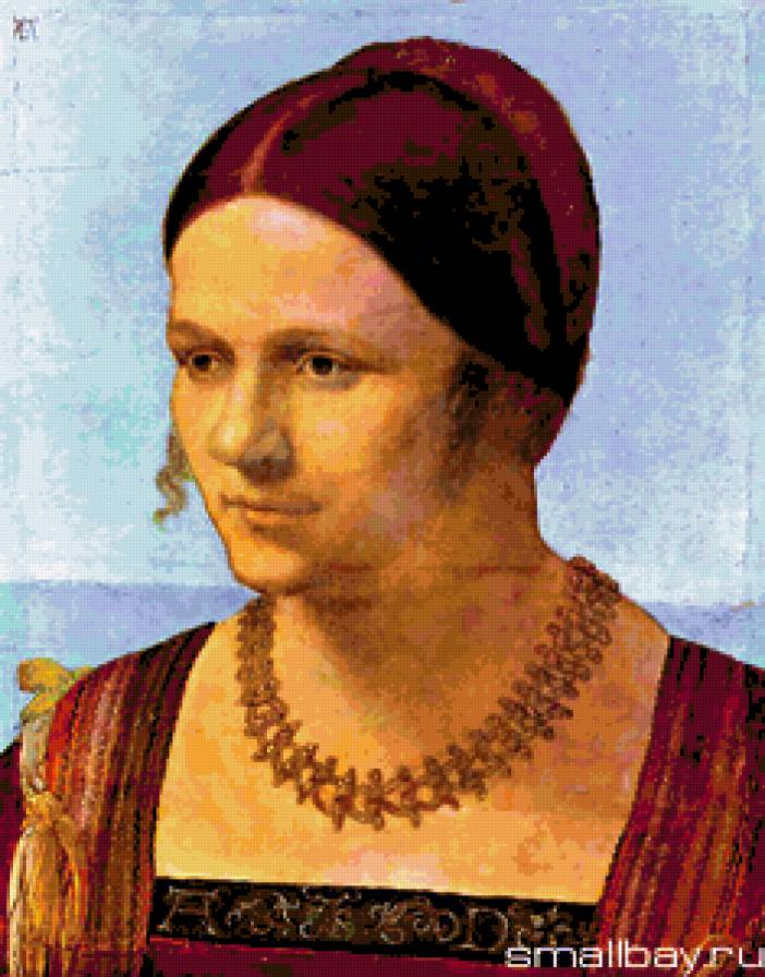 Альбрехт Дюрер.Портрет женщины. - женщина, девушка, портрет, люди. - предпросмотр