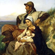 Галле Луи. Семья рыбака.