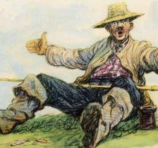 Схема вышивки «рыбак»