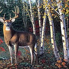 Схема вышивки «Благородный олень»