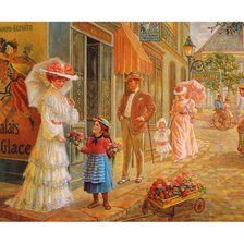 Схема вышивки «ретро»