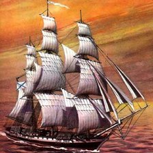 Схема вышивки «Парусник-3»