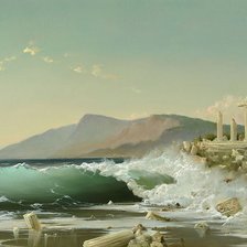 Схема вышивки «море»