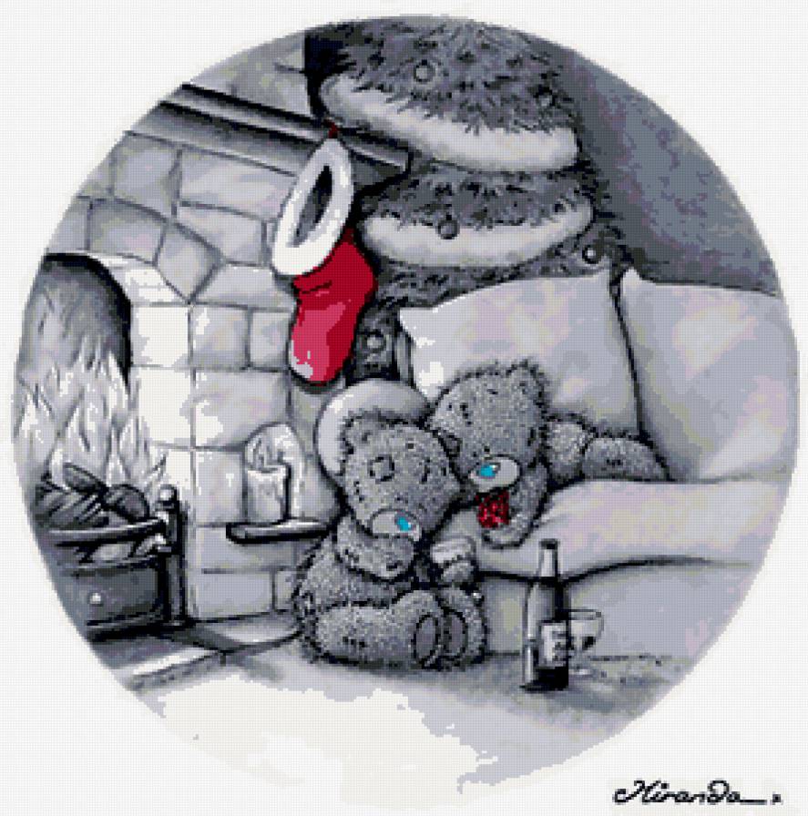 мишки тедди - мишки, зима, новый год - предпросмотр