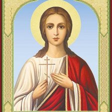 Схема вышивки «икона Вера 2»