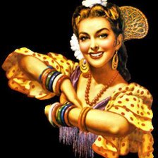 Схема вышивки «девушка»