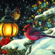 Схема вышивки «птицы»