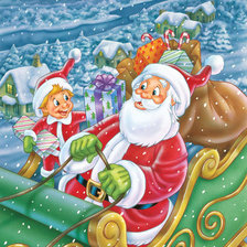 Схема вышивки «дед мороз»