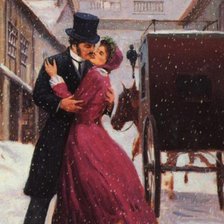 Схема вышивки «влюбленная пара»