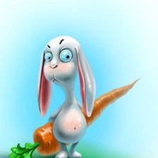 Схема вышивки «зайка»