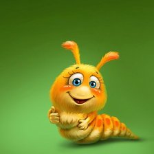 Схема вышивки «гусеничка»