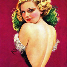 Схема вышивки «девушка»