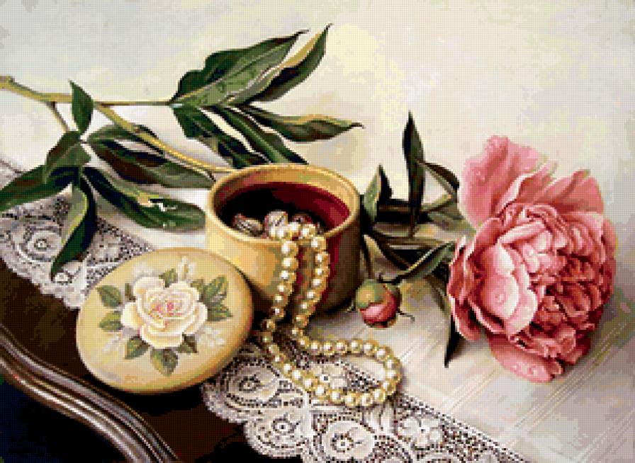 натюрморт - букет, природа, цветы, , натюрморт, романтика - предпросмотр