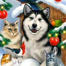 Схема вышивки «животные»