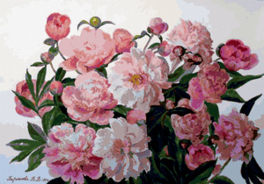 пионы - пионы, цветы, букет - предпросмотр