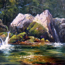 Схема вышивки «водопад»