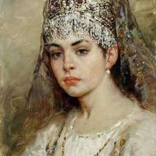 Схема вышивки «Русская красавица5»