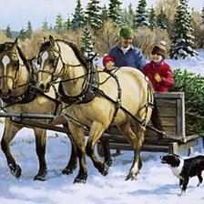 Схема вышивки «тройка»