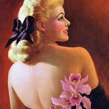 Схема вышивки «девушка»