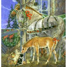 Схема вышивки «лошадки»