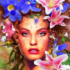 Схема вышивки «Красота женщины»