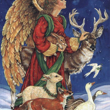 Схема вышивки «ангел»