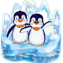 Схема вышивки «Пингвинята»