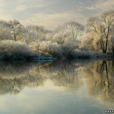 Схема вышивки «зимний вечер»