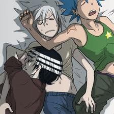 Схема вышивки «кид,сол и блэк стар»