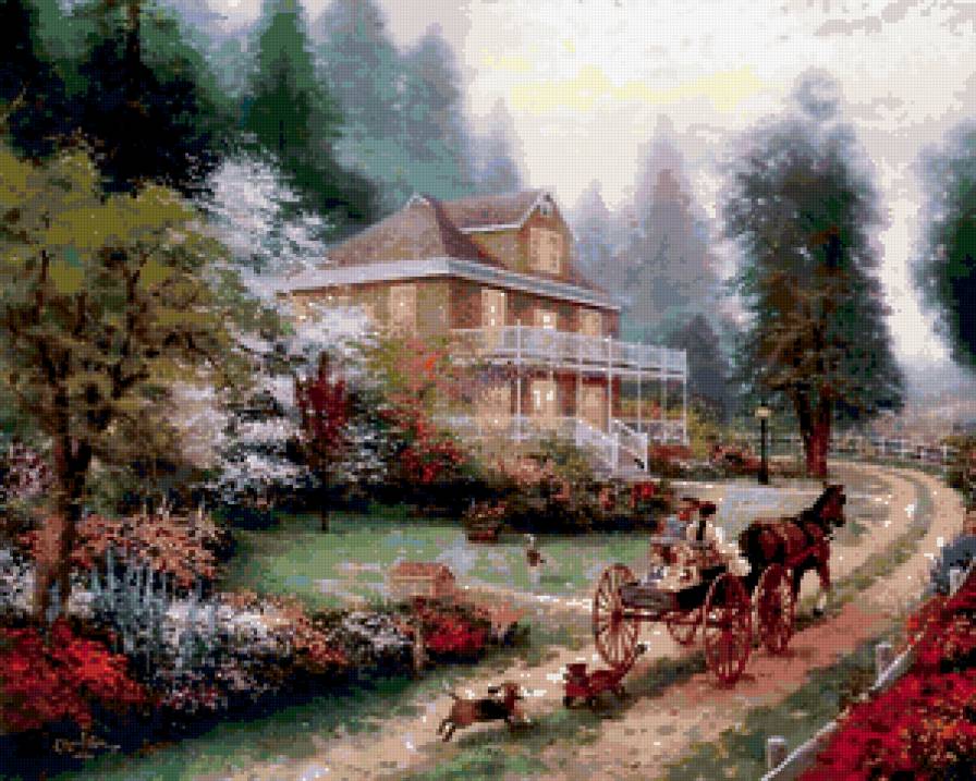 Художник Томас Кинкейд - картина, живопись, искуство - предпросмотр