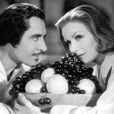 Схема вышивки «Грета Гарбо и Джон Гилберт Фильм Королева Кристина»